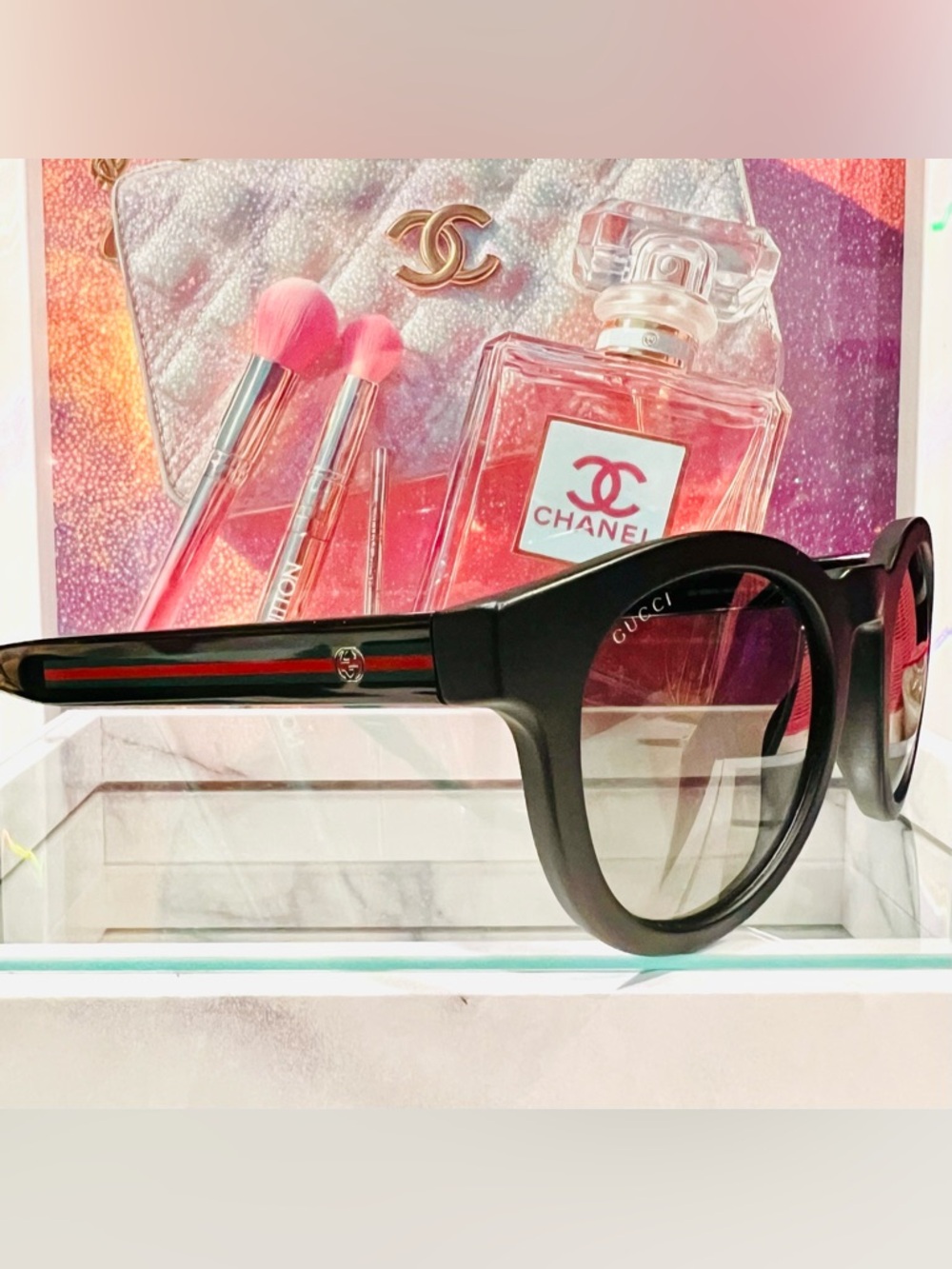 GUCCI Bio Based Round Gradient Sunglasses GG 3653/S EUC - Picture 8 of 14